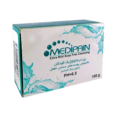 پن درماتولوژیک کودکان Ph 6.5 پوست حساس 100 گرمی مدیپن